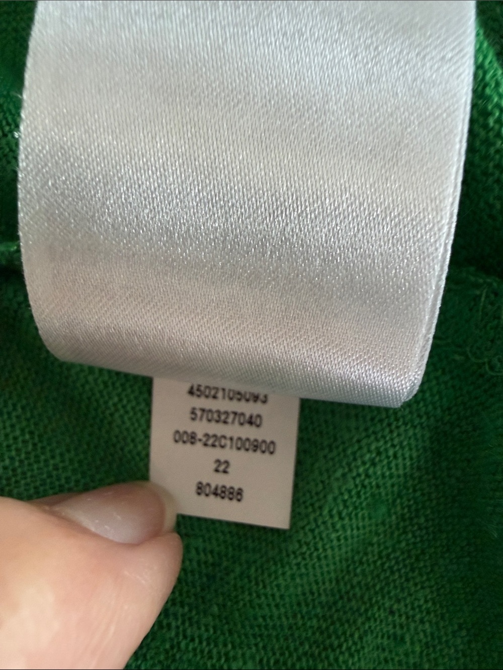 Chico's Embroidered Linen 3/4 Sleeve Tunic Women's Medium Green Floral - Picture 10 of 10